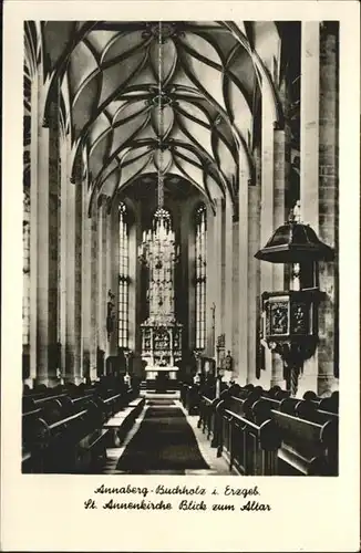 Annaberg-Buchholz Erzgebirge Annaberg-Buchholz St Annen Kirche Altar * / Annaberg /Erzgebirgskreis LKR