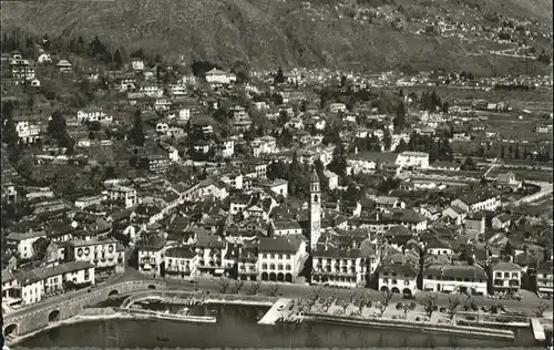 Ascona TI Fliegeraufnahme  / Ascona /Bz. Locarno