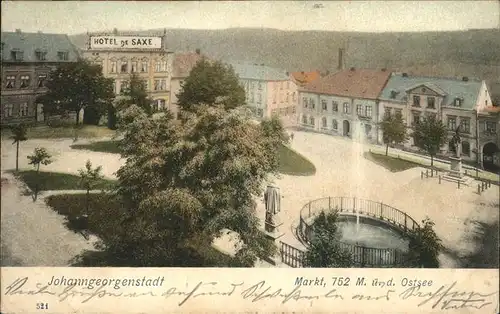 Johanngeorgenstadt Markt Springbrunnen / Johanngeorgenstadt /Erzgebirgskreis LKR