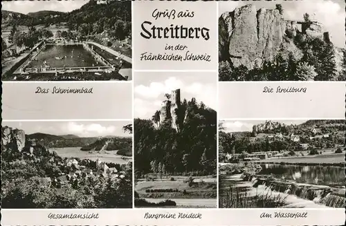 Streitberg Oberfranken Streitburg Burgruine Heideck Wasserfall / Wiesenttal /Forchheim LKR