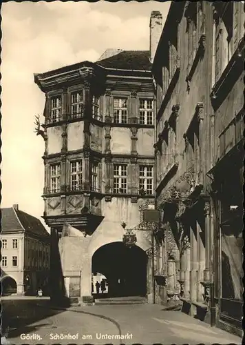 Goerlitz Sachsen Schoenhof Untermarkt / Goerlitz /Goerlitz LKR