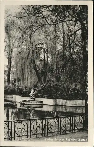 Zerbst Teich Rephuns Garten / Zerbst /Anhalt-Bitterfeld LKR