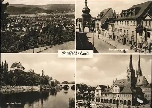 Saalfeld Saale Blankenburgerstrasse Markt  / Saalfeld /Saalfeld-Rudolstadt LKR