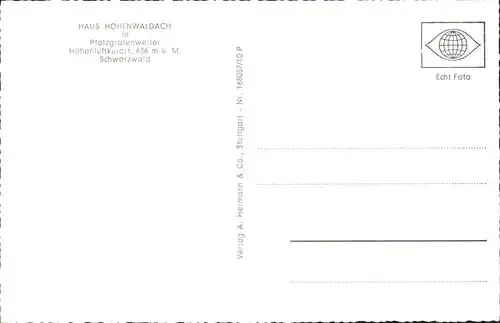 Pfalzgrafenweiler Haus Hohenwaldach
Schwarzwald / Pfalzgrafenweiler /Freudenstadt LKR