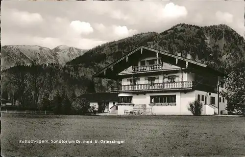 Rottach-Egern Sanatorium Dr. med. K. Griessinger / Rottach-Egern /Miesbach LKR