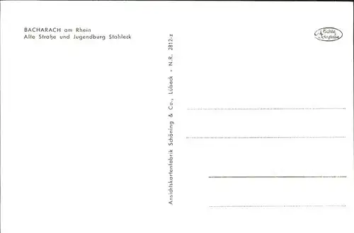 Bacharach Rhein Jugendburg Stahleck / Bacharach /Mainz-Bingen LKR