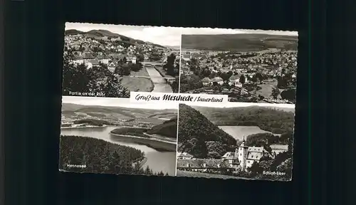 Meschede Ruhr Hennesee Schloss Laer / Arnsberg /Hochsauerlandkreis LKR