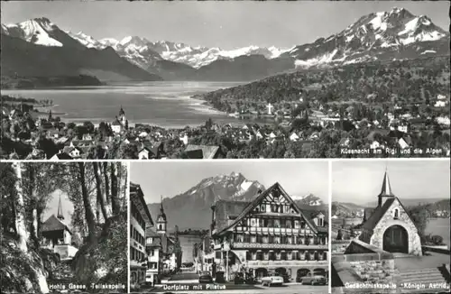 Kuessnacht Kuessnacht Hohle Gasse Tellskapelle Dorfplatz Pilatus Gedaechtnisskapelle Koenigin Astrid * / Kuessnacht /Bz. Kuessnacht