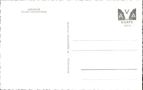 Ahrweiler Ahr Ahrweiler Kloster Kalvarienberg * / Bad Neuenahr-Ahrweiler /Ahrweiler LKR