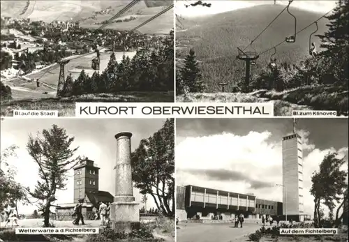 Oberwiesenthal Erzgebirge Oberwiesenthal Wetterwarte Fichtelberg Sessellift * / Oberwiesenthal /Erzgebirgskreis LKR