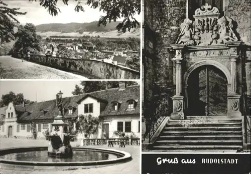 Rudolstadt Rudolstadt Heidecksburg Kirche Brunnen  x / Rudolstadt /Saalfeld-Rudolstadt LKR