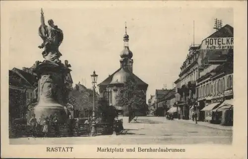 Rastatt Rastatt Marktplatz Bernhardusbrunnen * / Rastatt /Rastatt LKR