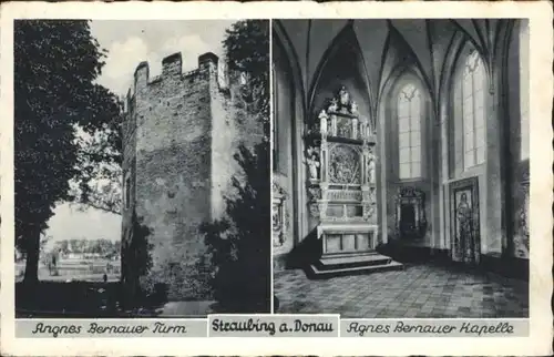 Straubing Straubing Agnes Bernauer Turm Kapelle * / Straubing /Straubing Stadtkreis