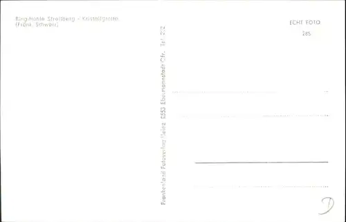 Streitberg Oberfranken Streitberg Oberfranken Binghoehle Kristallgrotte * / Wiesenttal /Forchheim LKR
