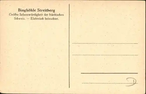 Streitberg Oberfranken Streitberg Oberfranken Binghoehle Kristallgrotte * / Wiesenttal /Forchheim LKR