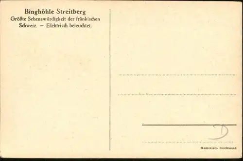 Streitberg Oberfranken Streitberg Oberfranken Binghoehle Riesensaeule * / Wiesenttal /Forchheim LKR