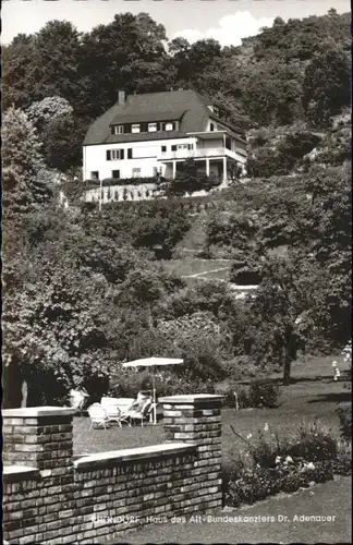 Rhoendorf Rhoendorf Haus Bundeskanzler Dr. Adenauer * / Bad Honnef /Rhein-Sieg-Kreis LKR