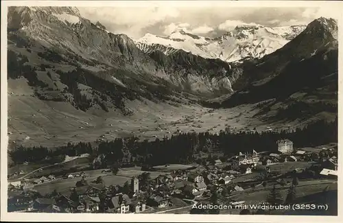 hw01378 Adelboden BE Panorama Wildstrubel Kategorie. Adelboden Alte Ansichtskarten