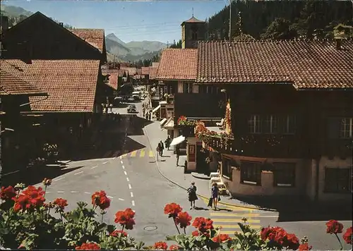 hw03018 Adelboden BE Dorfstrasse Kategorie. Adelboden Alte Ansichtskarten