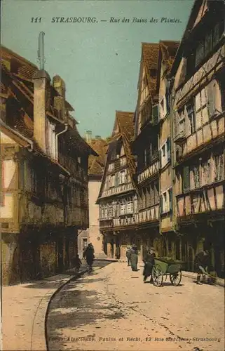 Strasbourg Elsass Rue Bains Planies Kat. Strasbourg