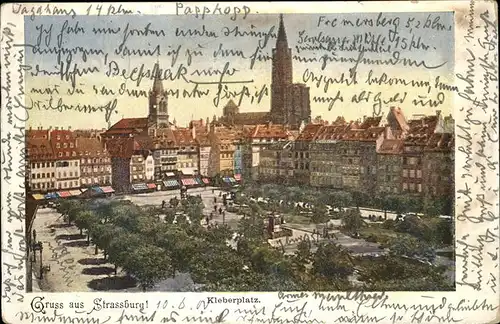 Strasbourg Elsass Kleberplatz Kat. Strasbourg