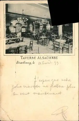 Strasbourg Elsass Taverne Alsacienne Kat. Strasbourg