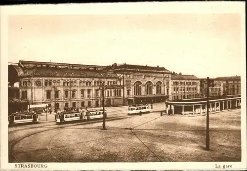 hw15242 Strasbourg Alsace Gare Kategorie. Strasbourg Alte Ansichtskarten