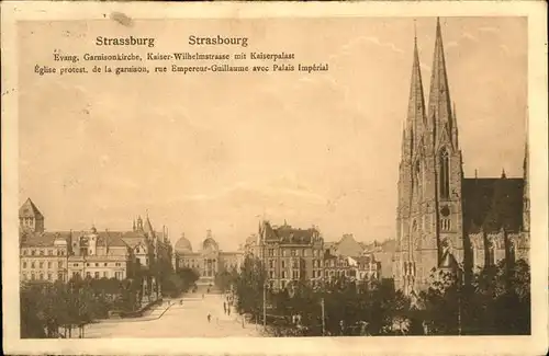 hw15247 Strasbourg Alsace Evang. Garnisonkirche Kategorie. Strasbourg Alte Ansichtskarten