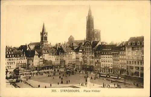 hw15248 Strasbourg Alsace Place Kleber Kategorie. Strasbourg Alte Ansichtskarten