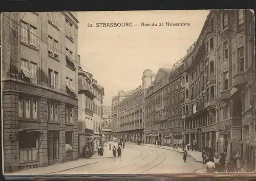 Strasbourg Elsass Rue du 22 Novembre Kat. Strasbourg