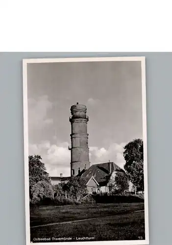 Travemuende Ostseebad Leuchtturm / Luebeck /Luebeck Stadtkreis