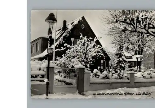 Travemuende Ostseebad Winter-AK, Hotel Old Dutch / Luebeck /Luebeck Stadtkreis