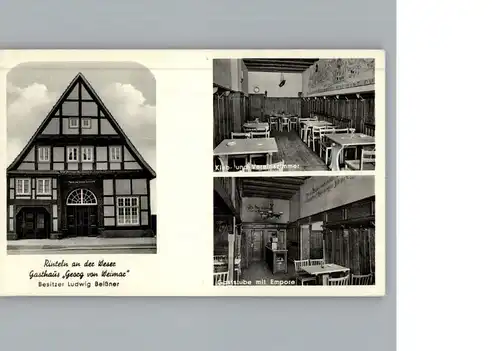Rinteln Gasthaus Georg von Weimar / Rinteln /Schaumburg LKR