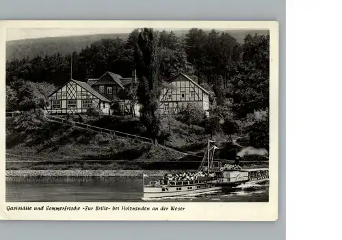 Holzminden Weser Gaststaette zur Brille / Holzminden /Holzminden LKR