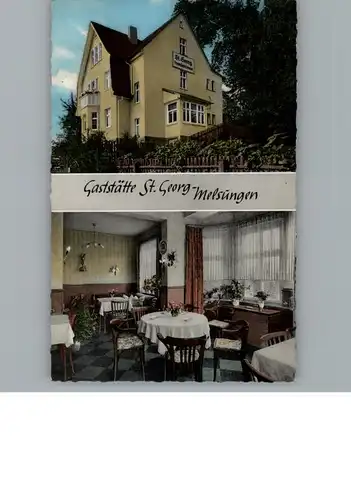 Melsungen Fulda Gaststaette St. Georg / Melsungen /Schwalm-Eder-Kreis LKR