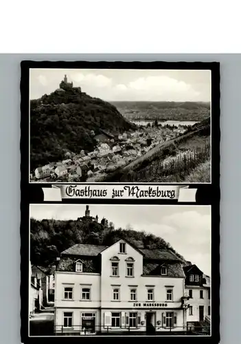 Braubach Rhein Gasthaus zur Marksburg / Braubach /Rhein-Lahn-Kreis LKR