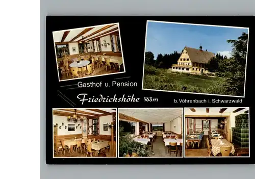 Voehrenbach Gasthof, Pension Friedrichshoehe / Voehrenbach /Schwarzwald-Baar-Kreis LKR