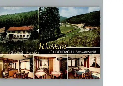 Voehrenbach Gasthof, Pension Waldrast / Voehrenbach /Schwarzwald-Baar-Kreis LKR