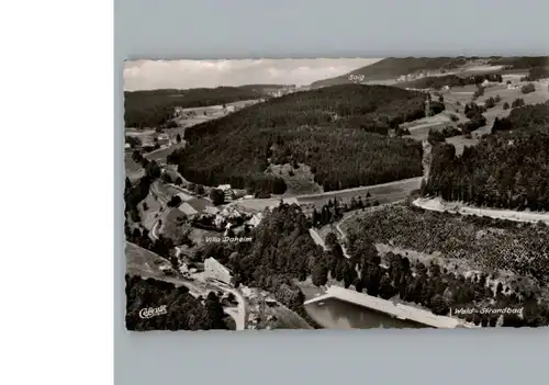 Saig Schwarzwald Fliegeraufnahme / Lenzkirch /Breisgau-Hochschwarzwald LKR