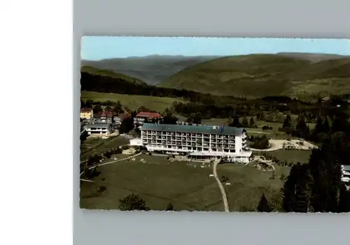 Hoechenschwand Fliegeraufnahme, Schwarzwald-Hoehen-Sanatorium / Hoechenschwand /Waldshut LKR