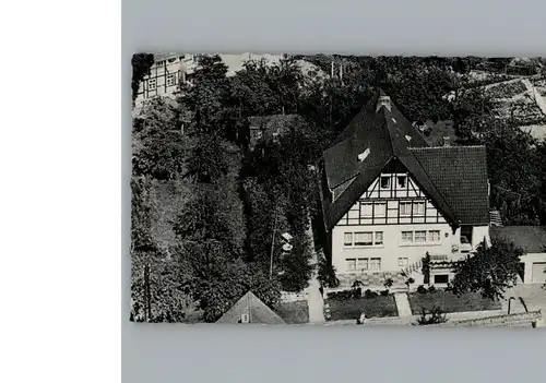 Schieder Fliegeraufnahme Pension Birkenhof / Schieder-Schwalenberg /Lippe LKR