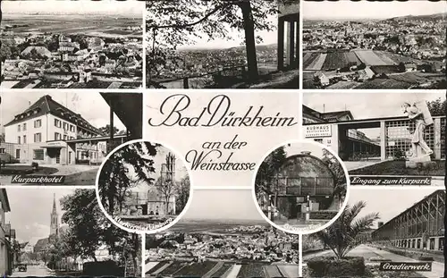 Bad Duerkheim Kurpark Gradierwerk Kurparkhotel Kat. Bad Duerkheim