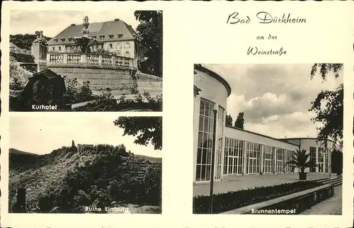 Bad Duerkheim Brunnentempel Kurhotel Ruine Limburg Kat. Bad Duerkheim