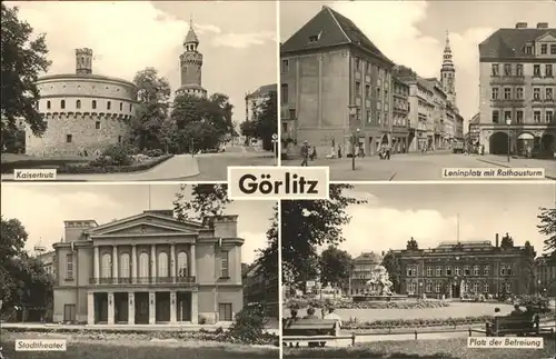 Goerlitz Sachsen Leninplatz Kaiserstrutz Stadttheater / Goerlitz /Goerlitz LKR
