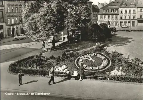 Goerlitz Sachsen Blumenuhr Stadttheater / Goerlitz /Goerlitz LKR