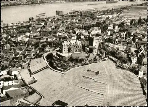 Bingen Rhein Luftbild Burg Klopp Kat. Bingen am Rhein