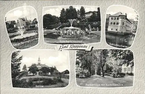 Bad Rappenau Schlosskurheim Kurmittelhaus Parkanlagen Saline Sole Schwimmbad Kat. Bad Rappenau