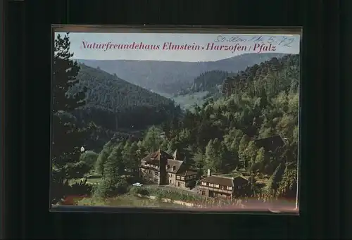 Elmstein Harzhofen Naturfreundehaus Aufklappkarte Kat. Elmstein