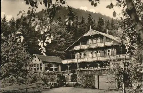 Tabarz Hotel Schweizerhaus Kat. Tabarz Thueringer Wald