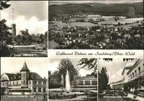 Tabarz Inselberg Kurhotel Deutscher Hof Lesehalle FDGB Heim Theo Neubauer Kat. Tabarz Thueringer Wald